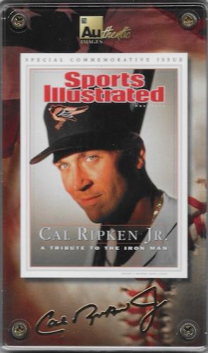 2001 Authentic Images - 24K Gold Signature #NNO Cal Ripken Jr. Front