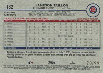 2024 Topps - Vintage Stock #182 Jameson Taillon Back