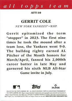 2024 Topps - 2023 All Topps Team #ATT-10 Gerrit Cole Back