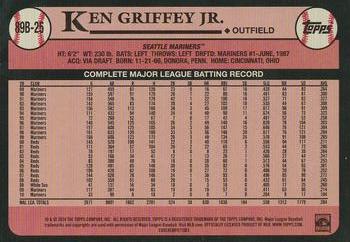2024 Topps - 1989 Topps Baseball 35th Anniversary #89B-25 Ken Griffey Jr. Back