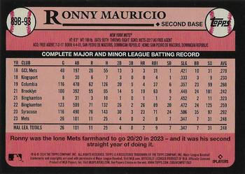 2024 Topps - 1989 Topps Baseball 35th Anniversary #89B-93 Ronny Mauricio Back