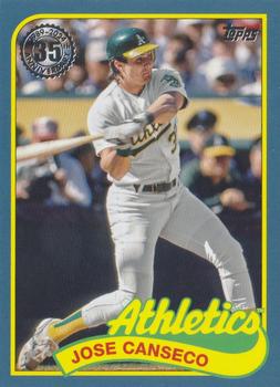 2024 Topps - 1989 Topps Baseball 35th Anniversary Blue #89B-3 Jose Canseco Front