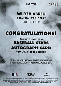 2024 Topps - Baseball Stars Autographs #BSA-WAB Wilyer Abreu Back