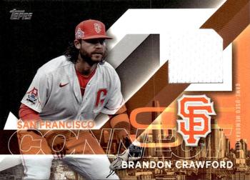 2024 Topps - City Connect Swatch Collection Relics #CC-BC Brandon Crawford Front