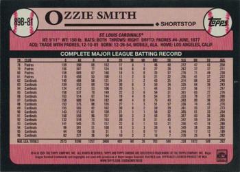 2024 Topps - 1989 Topps Baseball 35th Anniversary Foil #89B-81 Ozzie Smith Back
