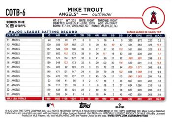 2024 Topps - Oversized Companions #COTB-6 Mike Trout Back