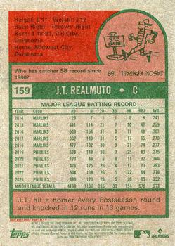 2024 Topps Heritage #159 J.T. Realmuto Back