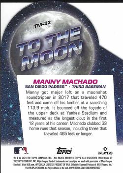2024 Topps Big League - To the Moon Die Cuts #TM-22 Manny Machado Back