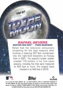 2024 Topps Big League - To the Moon Die Cuts #TM-27 Rafael Devers Back