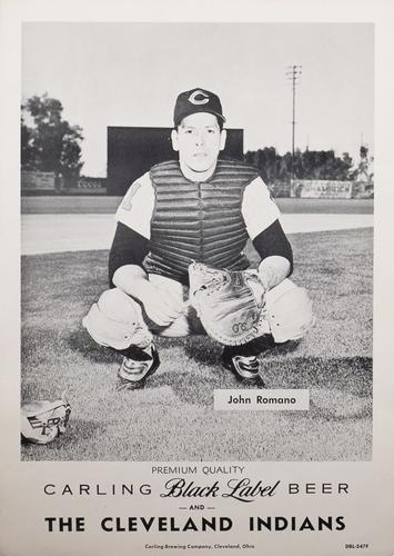 1960 Carling Black Label Beer Cleveland Indians 8x12 #DBL347F John Romano Front
