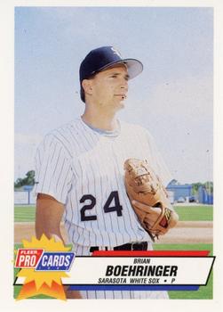 1993 Fleer ProCards Sarasota White Sox SGA #1361 Brian Boehringer Front