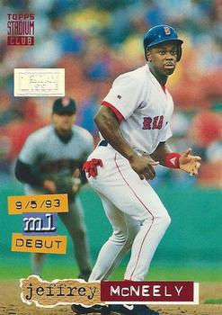 1994 Stadium Club - First Day Issue #48 Jeff McNeely Front