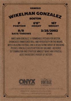 2024 Onyx Vintage - Autographs #VAWIGO Wikelman Gonzalez Back