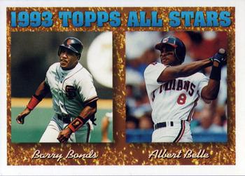 1994 Topps #390 Barry Bonds / Albert Belle Front