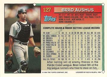 1994 Topps #127 Brad Ausmus Back