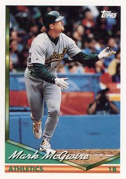 1994 Topps #340 Mark McGwire Front