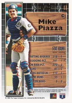 1994 Topps - Black Gold #41 Mike Piazza Back