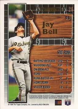 1994 Topps - Black Gold #24 Jay Bell Back
