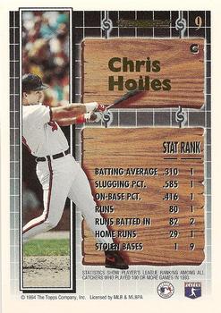 1994 Topps - Black Gold #9 Chris Hoiles Back