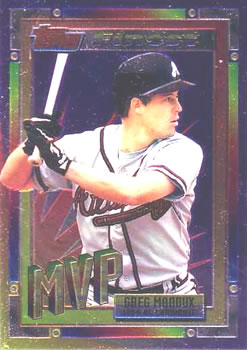 1994 Topps Traded - Finest Inserts #1 Greg Maddux Front