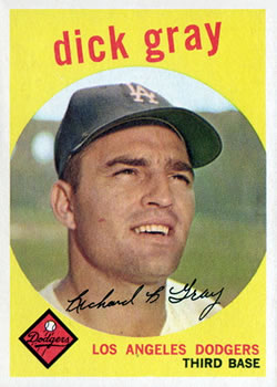 1959 Topps #244 Dick Gray Front
