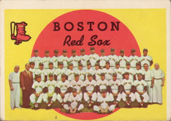 1959 Topps #248 Red Sox Team Card / Third Series Checklist: 177-264 Front