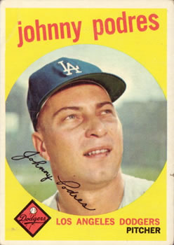 1959 Topps #495 Johnny Podres Front