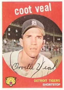 1959 Topps #52 Coot Veal Front