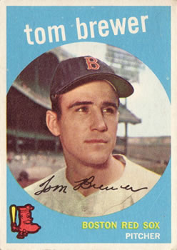 1959 Topps #55 Tom Brewer Front