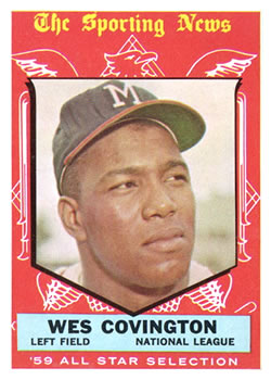 1959 Topps #565 Wes Covington Front