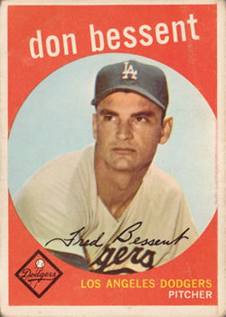 1959 Topps #71 Don Bessent Front