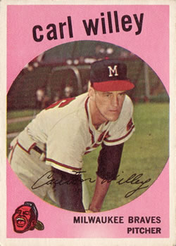 1959 Topps #95 Carl Willey Front