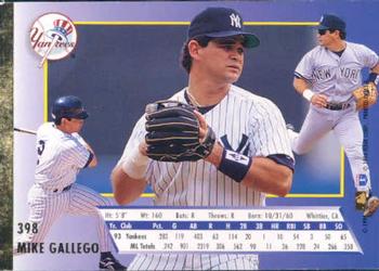 1994 Ultra #398 Mike Gallego Back