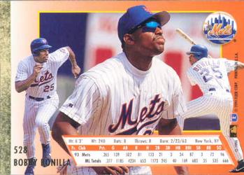 1994 Ultra #528 Bobby Bonilla Back