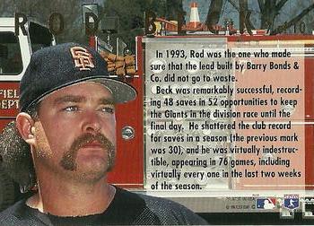 1994 Ultra - Ultra Firemen #7 Rod Beck Back