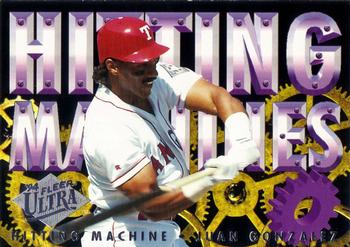 1994 Ultra - Hitting Machines #5 Juan Gonzalez Front