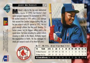 1994 Upper Deck #21 Jeff McNeely Back