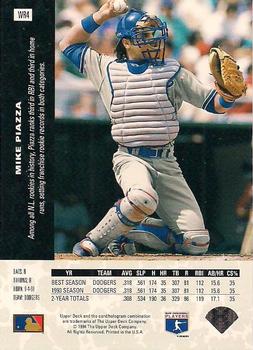 1994 Upper Deck - SP Previews #WR4 Mike Piazza Back