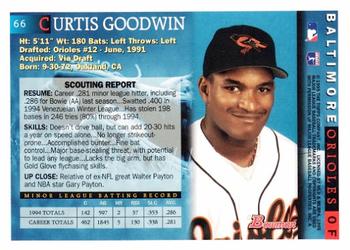 1995 Bowman #66 Curtis Goodwin Back