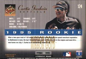 1995 Select Certified - Mirror Gold #124 Curtis Goodwin Back