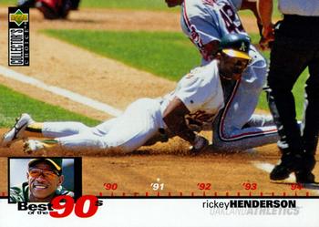 1995 Collector's Choice #53 Rickey Henderson Front