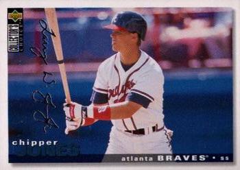 1995 Collector's Choice - Silver Signature #154 Chipper Jones Front