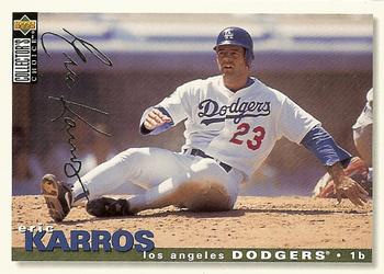 1995 Collector's Choice - Silver Signature #220 Eric Karros Front