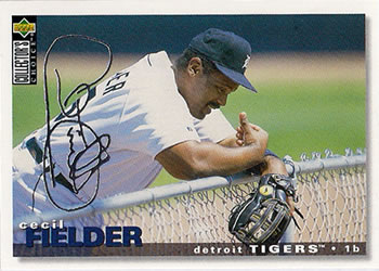 1995 Collector's Choice - Silver Signature #470 Cecil Fielder Front