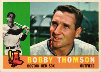 1960 Topps #153 Bobby Thomson Front