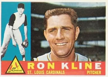 1960 Topps #197 Ron Kline Front