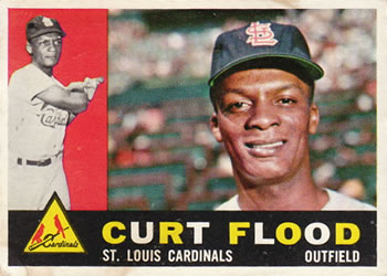 1960 Topps #275 Curt Flood Front