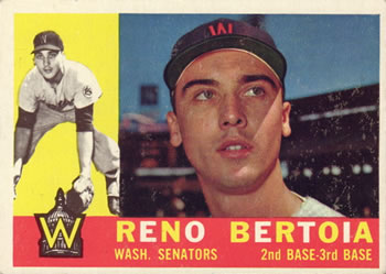 1960 Topps #297 Reno Bertoia Front