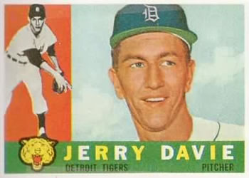 1960 Topps #301 Jerry Davie Front
