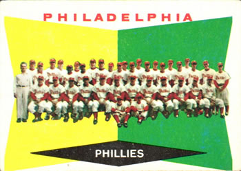 1960 Topps #302 Philadelphia Phillies Front